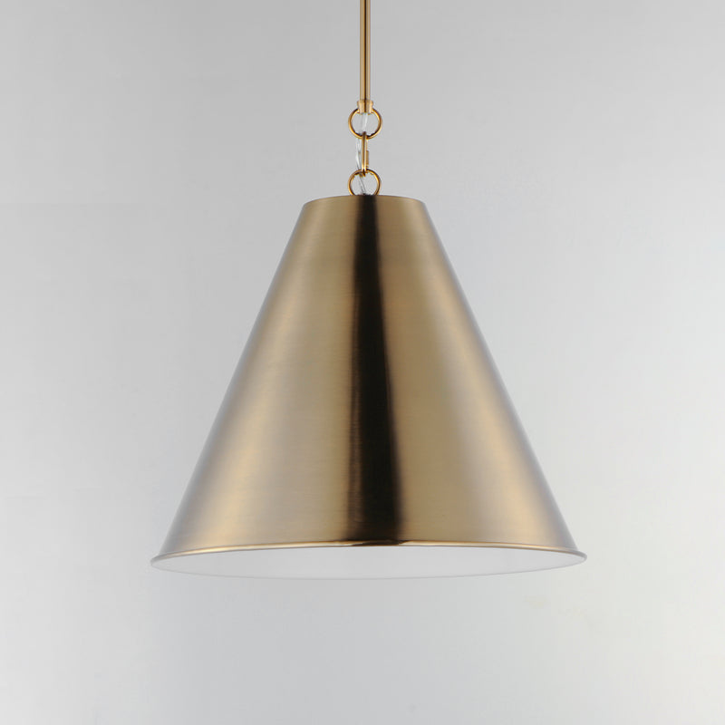 Maxim 15164HR Veritas 18" 1 Light Pendant | Heritage