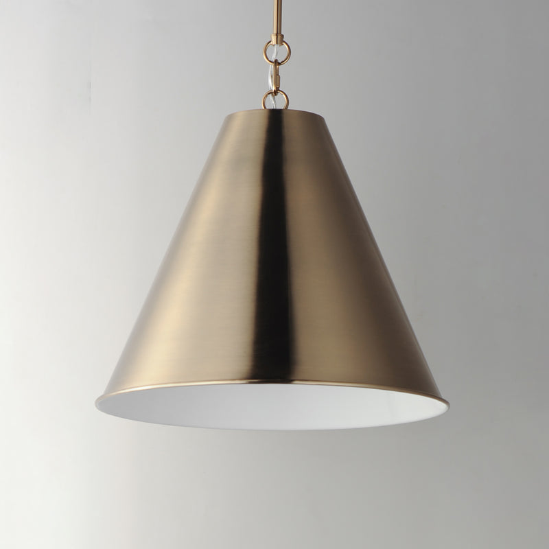 Maxim 15164HR Veritas 18" 1 Light Pendant | Heritage
