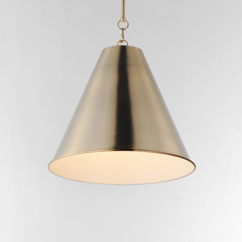 Maxim 15164HR Veritas 18" 1 Light Pendant | Heritage
