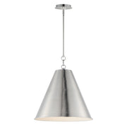 Maxim 15164SN Veritas 18" 1 Light Pendant | Satin Nickel