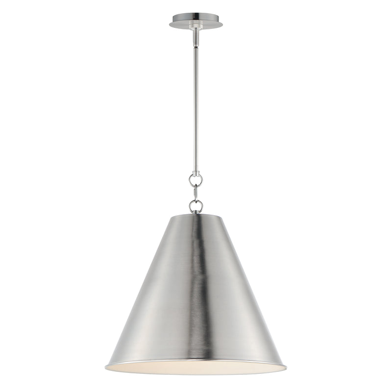Maxim 15164SN Veritas 18" 1 Light Pendant | Satin Nickel