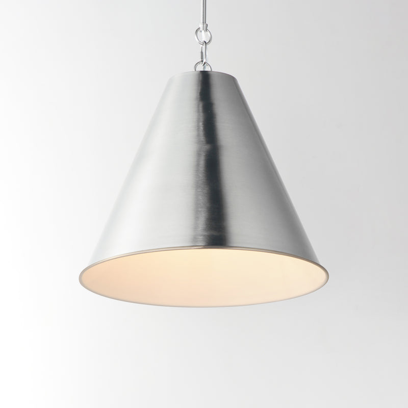 Maxim 15164SN Veritas 18" 1 Light Pendant | Satin Nickel