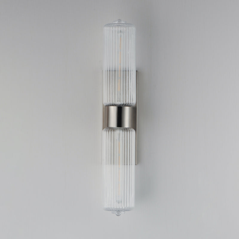 Maxim 15192CRSN Kasbah 2 Light Wall Sconce | Satin Nickel