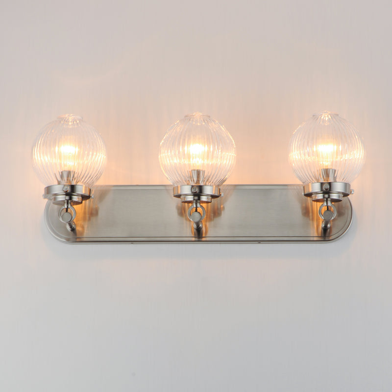 Maxim 15193CRSN Kasbah 3 Light Bath Vanity | Satin Nickel