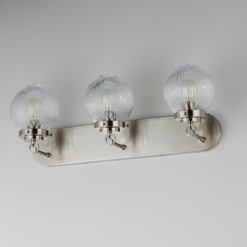 Maxim 15193CRSN Kasbah 3 Light Bath Vanity | Satin Nickel