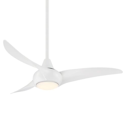 Minka Aire Light Wave 44 in. LED White Ceiling Fan with Remote & Wall Controls
