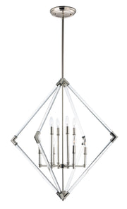 Maxim 16106CLPN Lucent 8 Light Pendant | Polished Nickel
