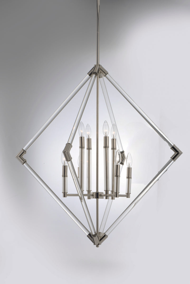 Maxim 16106CLPN Lucent 8 Light Pendant | Polished Nickel