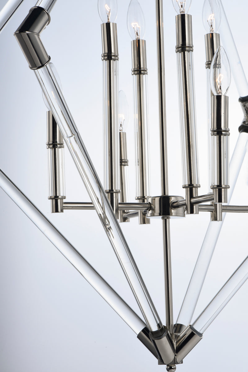 Maxim 16106CLPN Lucent 8 Light Pendant | Polished Nickel