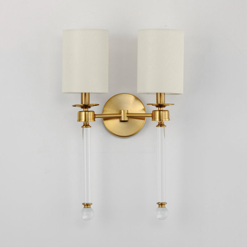 Maxim 16108WTCLHR Lucent 2 Light Wall Sconce | Heritage