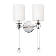 Maxim 16108WTCLPN Lucent 2 Light Wall Sconce | Polished Nickel
