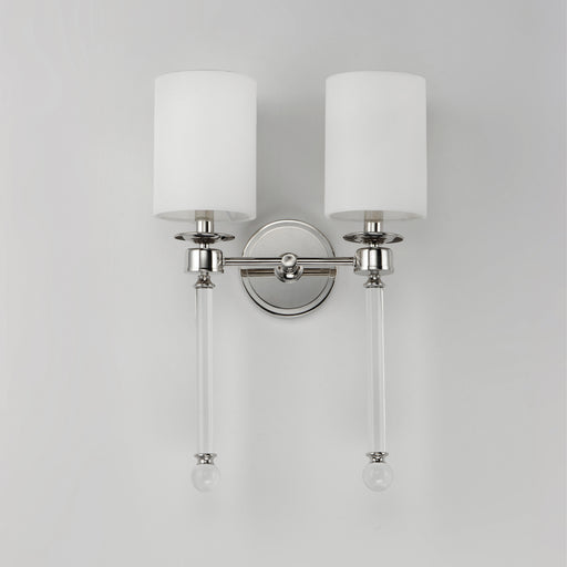 Maxim 16108WTCLPN Lucent 2 Light Wall Sconce | Polished Nickel