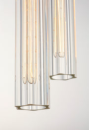 Maxim 16123CLBKAB Flambeau 3 Light Pendant | Black / Antique Brass