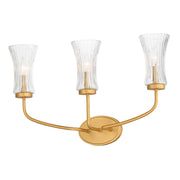 Maxim 16153CRNAB Camelot 3 Light Sconce | Natural Aged Brass