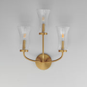 Maxim 16153CRNAB Camelot 3 Light Sconce | Natural Aged Brass