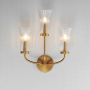Maxim 16153CRNAB Camelot 3 Light Sconce | Natural Aged Brass