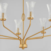 Maxim 16158CRNAB Camelot 8 Light Chandelier | Natural Aged Brass
