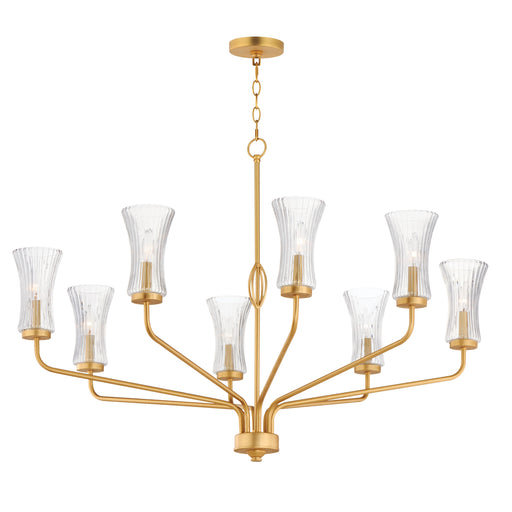 Maxim 16158CRNAB Camelot 8 Light Chandelier | Natural Aged Brass