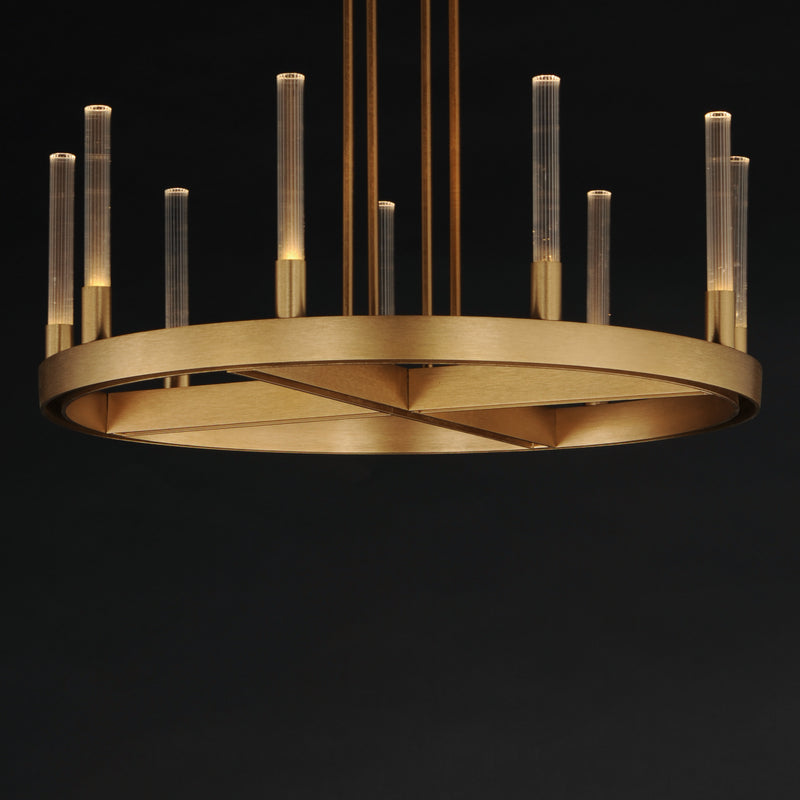 Maxim 16162CRGLD Ovation 24" LED Chandelier | Gold