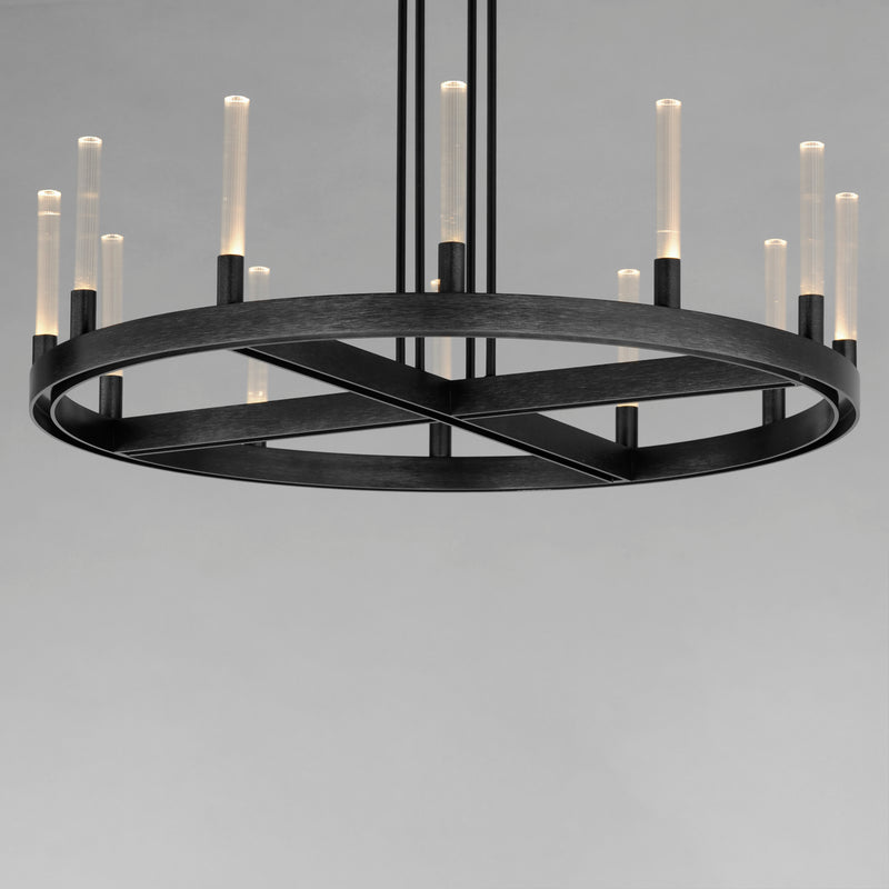 Maxim 16164CRBK Ovation 12 Light LED Chandelier | Black