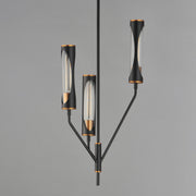 Maxim 16173CLBKAB Regent 3 Light Pendant | Black / Antique Brass