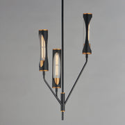 Maxim 16173CLBKAB Regent 3 Light Pendant | Black / Antique Brass