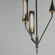 Maxim 16173CLBKAB Regent 3 Light Pendant | Black / Antique Brass