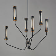 Maxim 16176CLBKAB Regent 6 Light Pendant | Black / Antique Brass