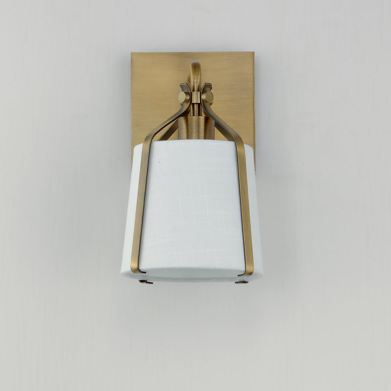 Maxim 16180WLNAB Bandera 1 Light Wall Sconce | Natural Aged Brass