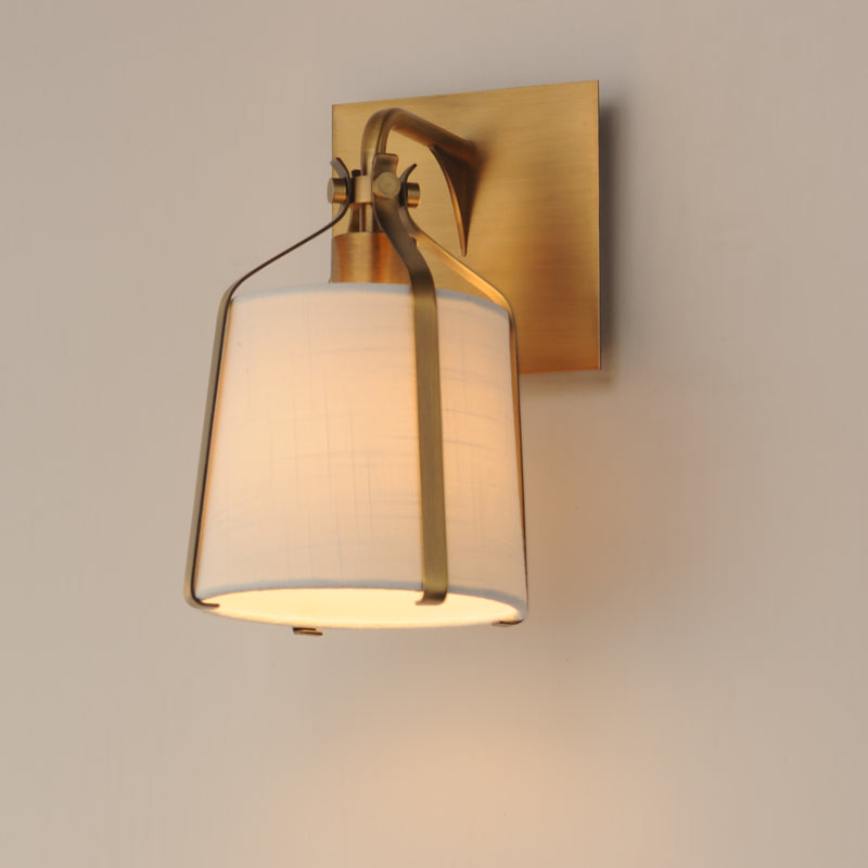 Maxim 16180WLNAB Bandera 1 Light Wall Sconce | Natural Aged Brass