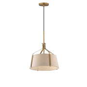 Maxim 16181WLNAB Bandera 14" 1 Light Pendant | Natural Aged Brass