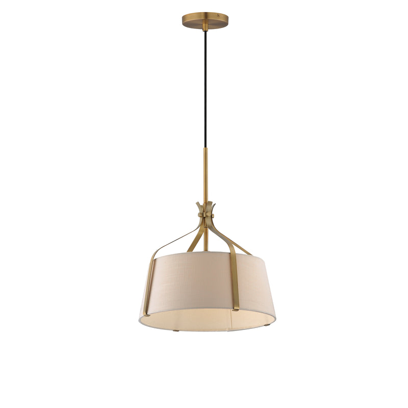 Maxim 16181WLNAB Bandera 14" 1 Light Pendant | Natural Aged Brass