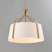 Maxim 16181WLNAB Bandera 14" 1 Light Pendant | Natural Aged Brass