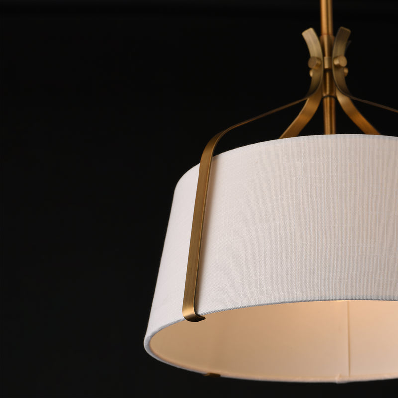 Maxim 16181WLNAB Bandera 14" 1 Light Pendant | Natural Aged Brass