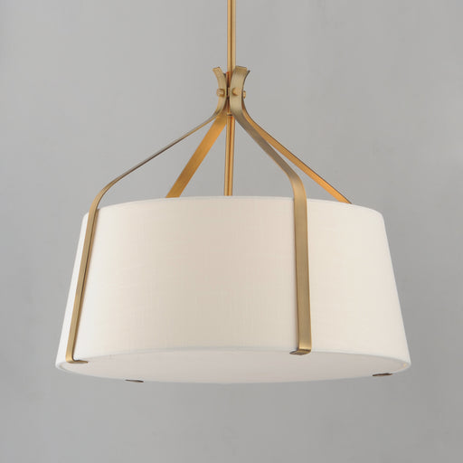 Maxim 16182WLNAB Bandera 20" 3 Light Pendant | Natural Aged Brass