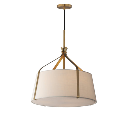 Maxim 16182WLNAB Bandera 20" 3 Light Pendant | Natural Aged Brass