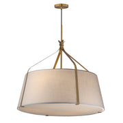 Maxim 16183WLNAB Bandera 30" 4 Light Pendant | Natural Aged Brass