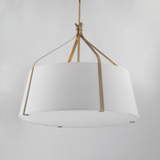 Maxim 16183WLNAB Bandera 30" 4 Light Pendant | Natural Aged Brass