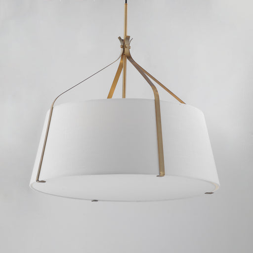 Maxim 16183WLNAB Bandera 30" 4 Light Pendant | Natural Aged Brass