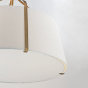 Maxim 16183WLNAB Bandera 30" 4 Light Pendant | Natural Aged Brass