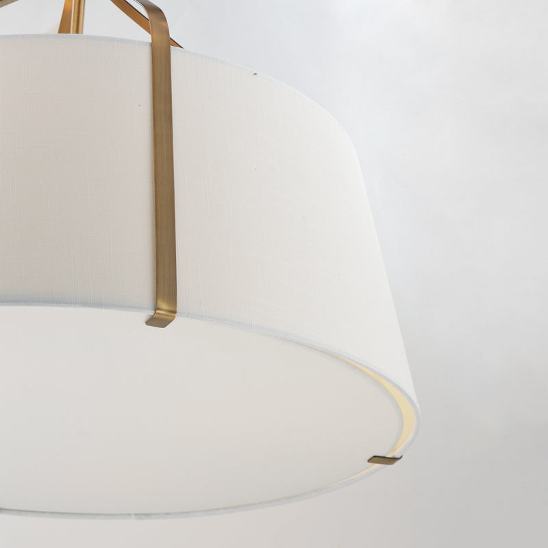 Maxim 16183WLNAB Bandera 30" 4 Light Pendant | Natural Aged Brass
