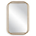 Domora Brushed Gold with Silver Highlights Mirror | Modern Rectangle Iron Frame Bathroom Vanity Mirror with Rounded Corners Mounted Vertical or Horizontal (24 in. W x 36 in. H x 1 in. D)