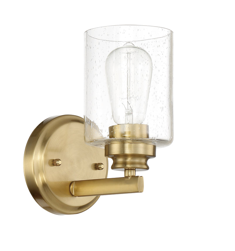 Craftmade 50501-SB Bolden 1 Light Wall Sconce -Satin Brass - ALCOVE LIGHTING