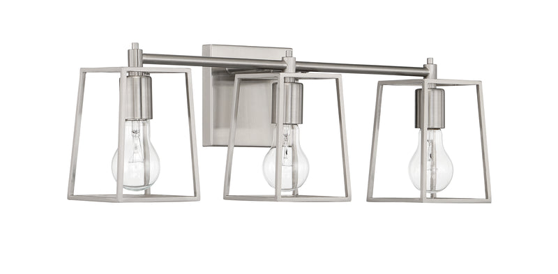 Craftmade 12123BNK3 Dunn 3 Light Bathroom Vanity Light -Brushed Polished Nickel