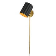 Maxim 18050BKGL Primrose 1 Light Wall Sconce | Gold Leaf