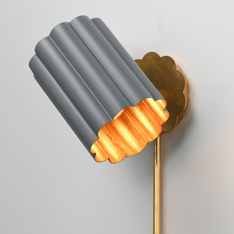 Maxim 18050DGGL Primrose 1 Light Wall Sconce | Gold Leaf