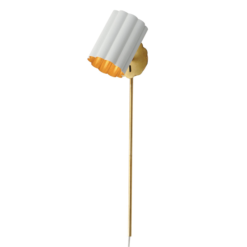 Maxim 18050MWGL Primrose 1 Light Wall Sconce | Gold Leaf
