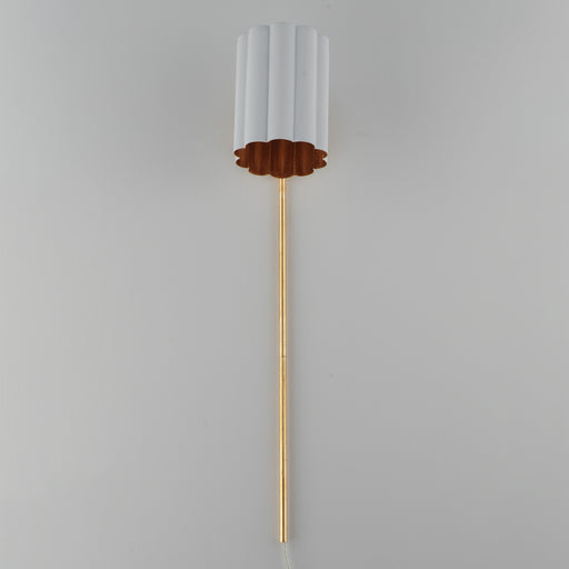Maxim 18050MWGL Primrose 1 Light Wall Sconce | Gold Leaf