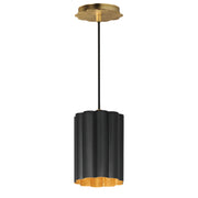Maxim 18054BKGL Primrose 1 Light Pendant | Gold Leaf