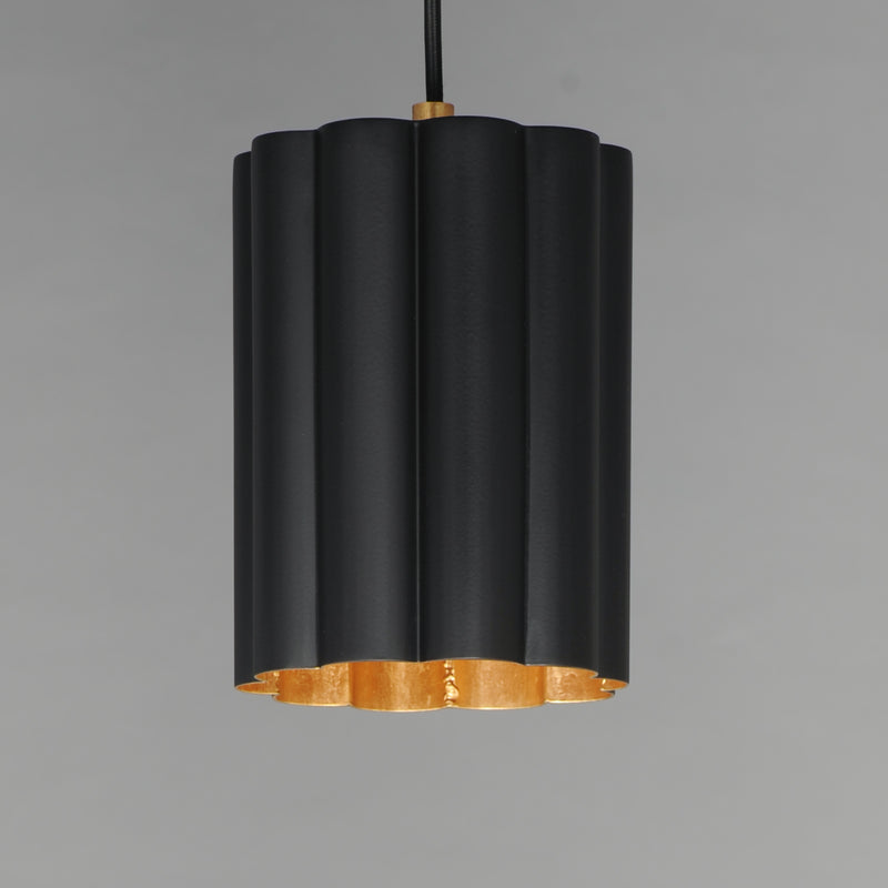 Maxim 18054BKGL Primrose 1 Light Pendant | Gold Leaf